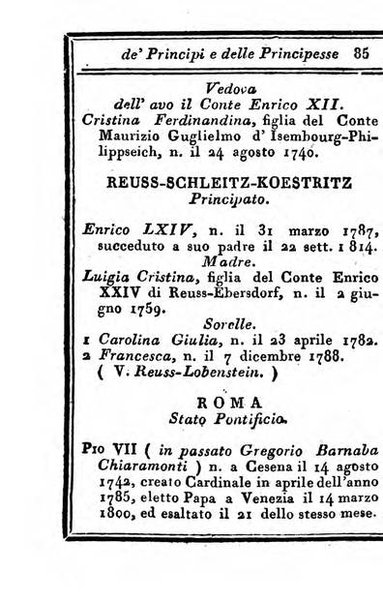 Almanacco di corte