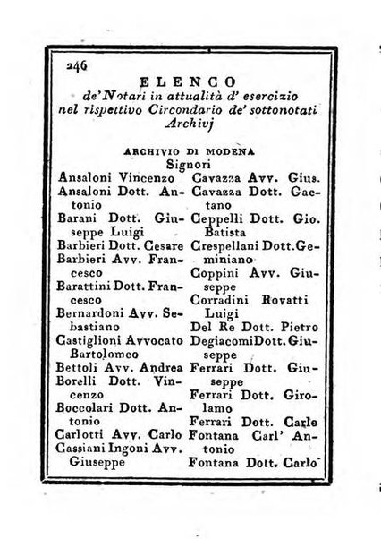 Almanacco di corte