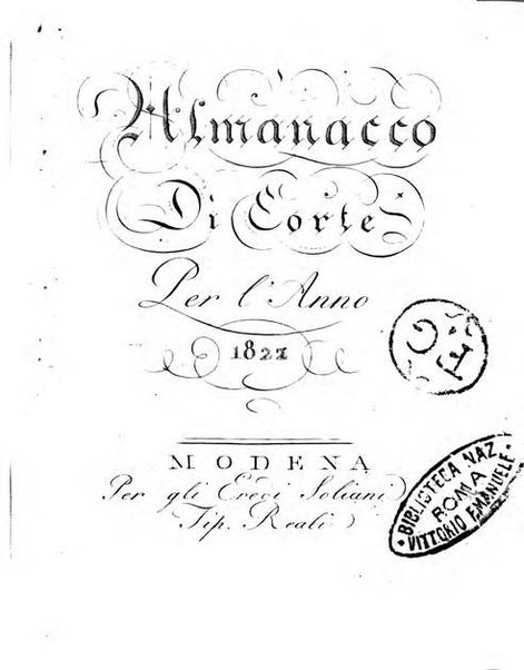 Almanacco di corte