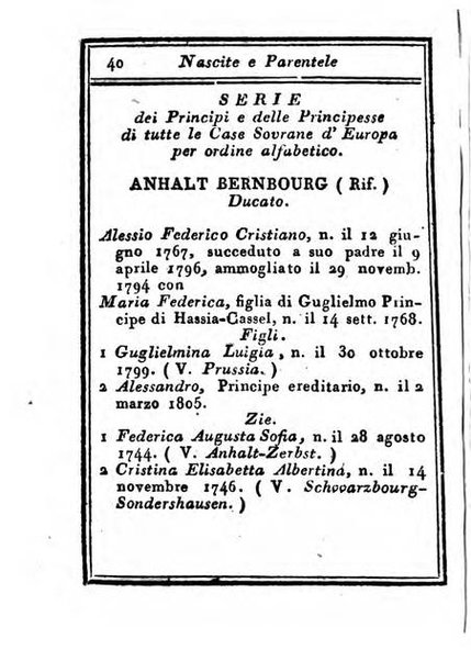 Almanacco di corte