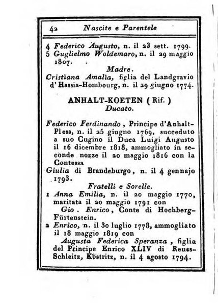 Almanacco di corte