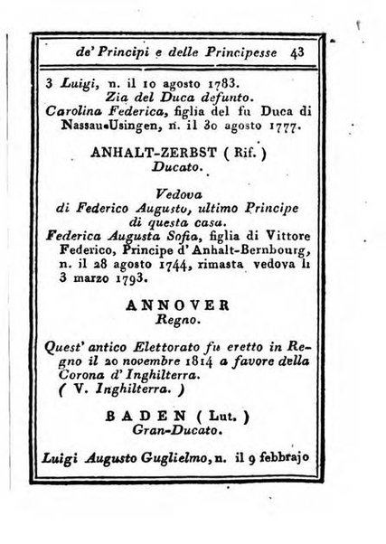 Almanacco di corte