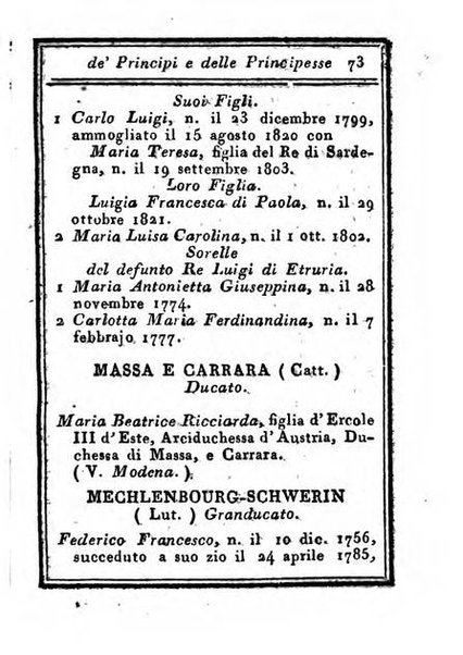 Almanacco di corte