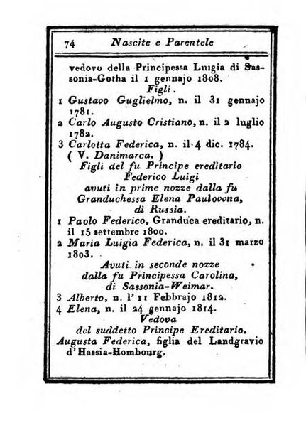 Almanacco di corte