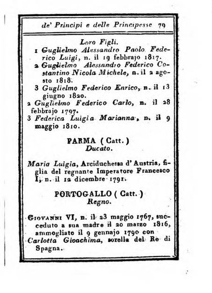 Almanacco di corte