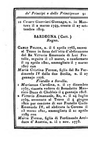 Almanacco di corte