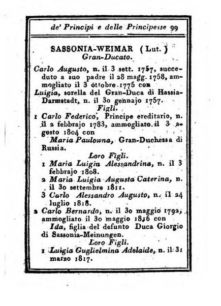 Almanacco di corte