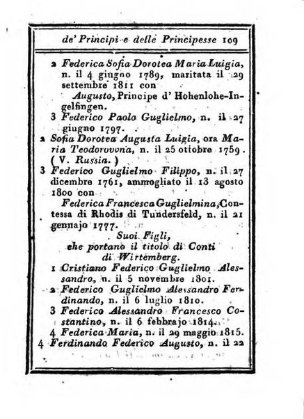 Almanacco di corte