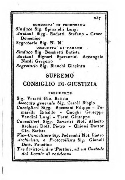 Almanacco di corte