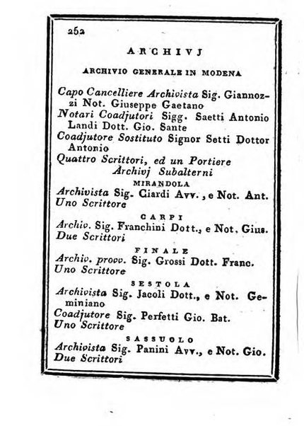 Almanacco di corte