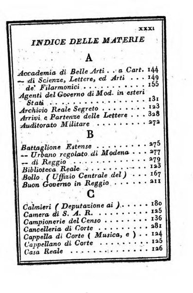 Almanacco di corte