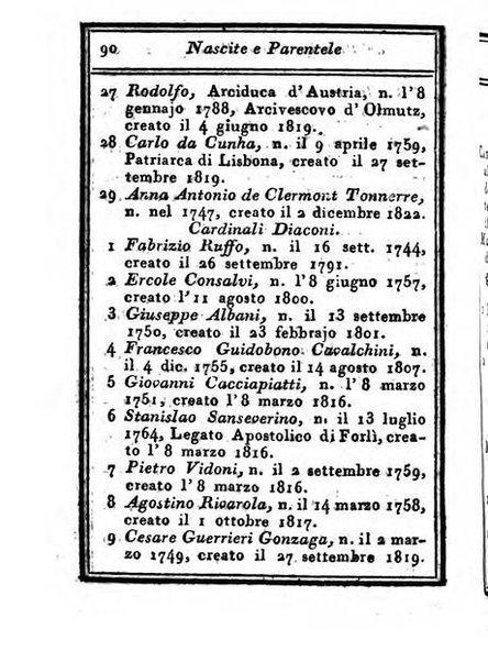 Almanacco di corte