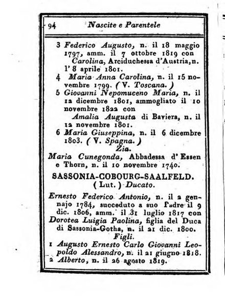 Almanacco di corte