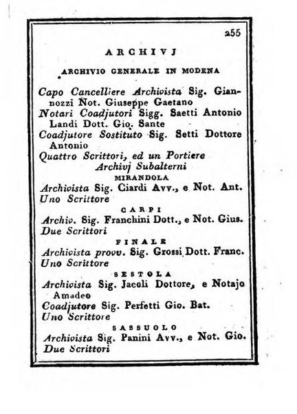 Almanacco di corte