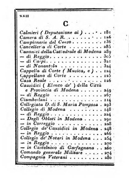 Almanacco di corte