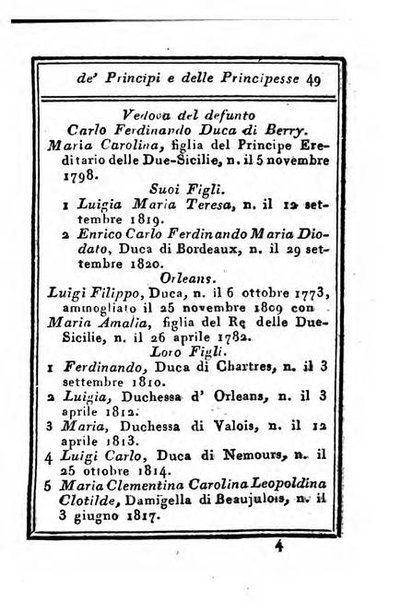 Almanacco di corte