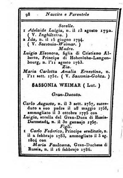 Almanacco di corte