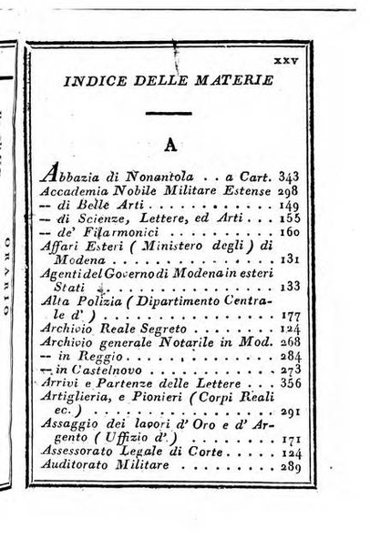 Almanacco di corte