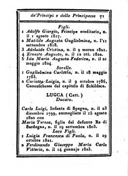 Almanacco di corte