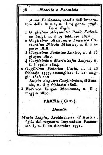 Almanacco di corte