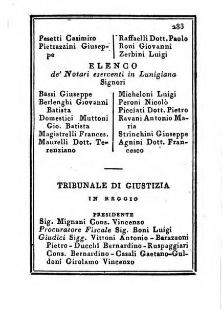 Almanacco di corte