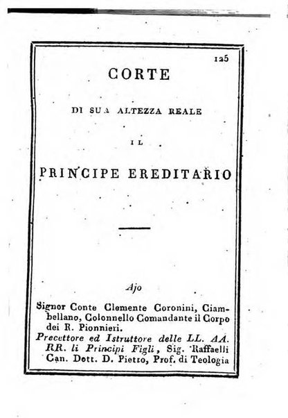 Almanacco di corte