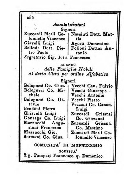 Almanacco di corte