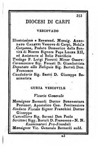 Almanacco di corte