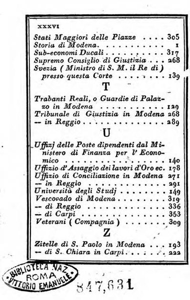 Almanacco di corte