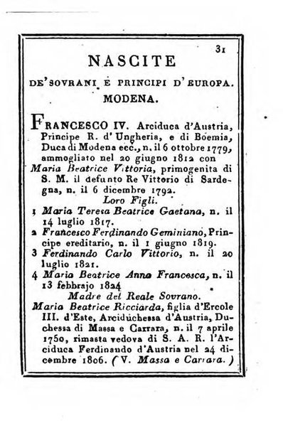 Almanacco di corte