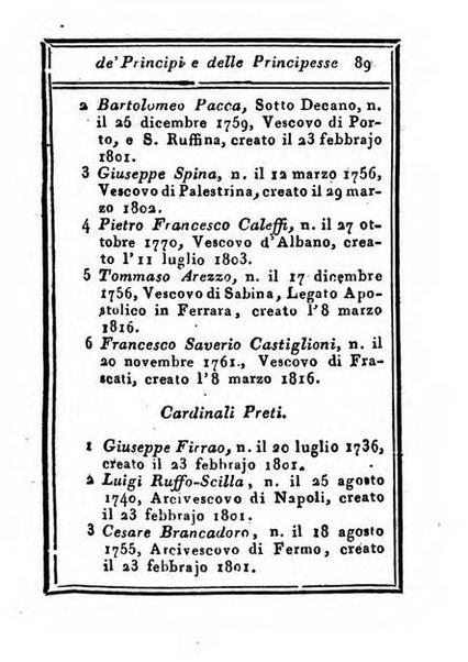 Almanacco di corte