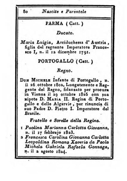 Almanacco di corte