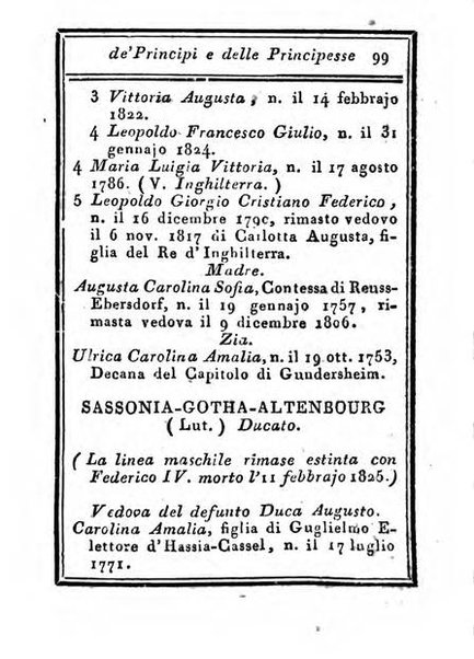 Almanacco di corte