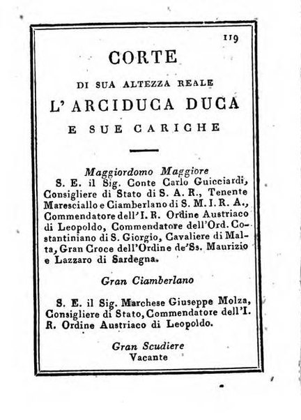 Almanacco di corte