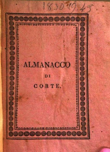 Almanacco di corte