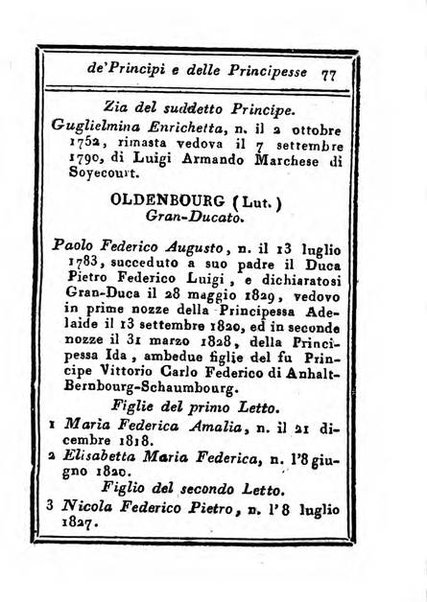 Almanacco di corte