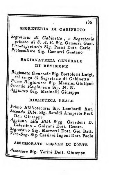 Almanacco di corte