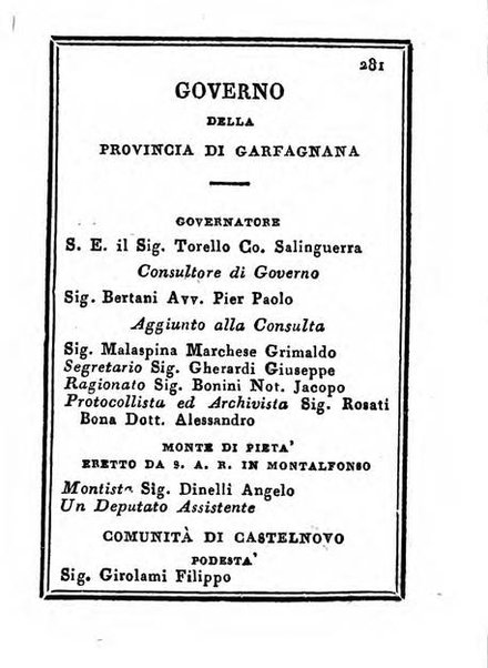 Almanacco di corte