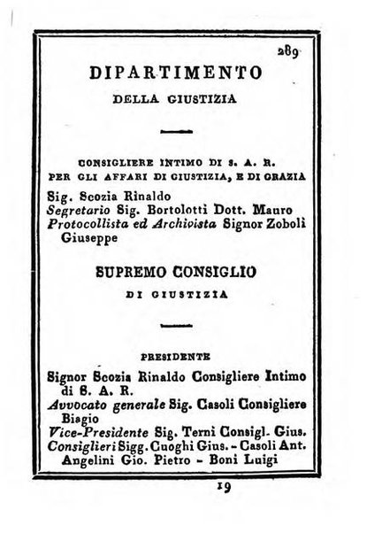 Almanacco di corte