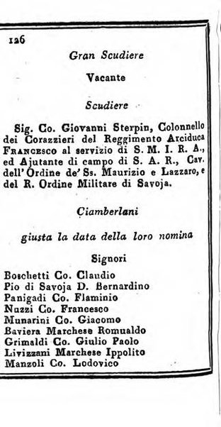 Almanacco di corte