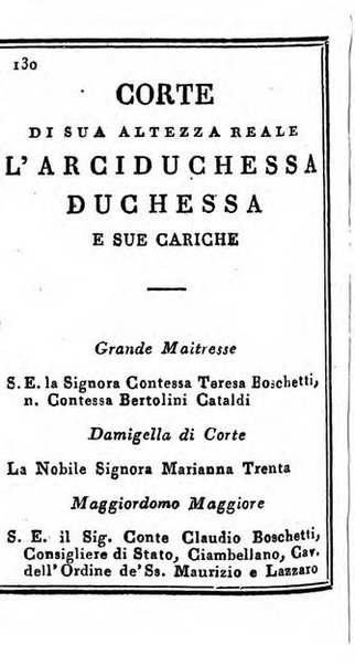 Almanacco di corte