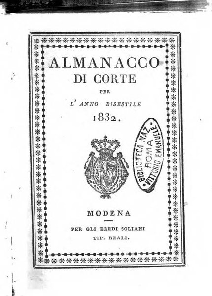 Almanacco di corte