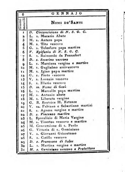 Almanacco di corte