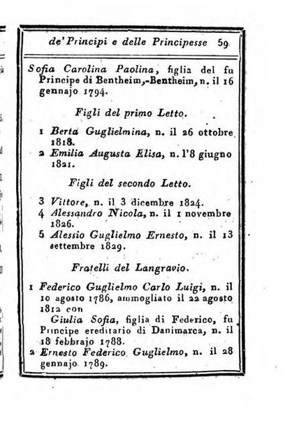 Almanacco di corte