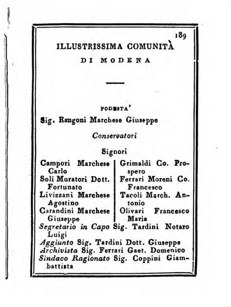 Almanacco di corte