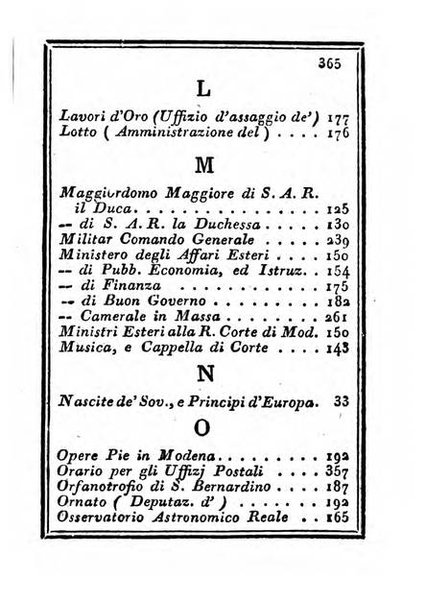 Almanacco di corte