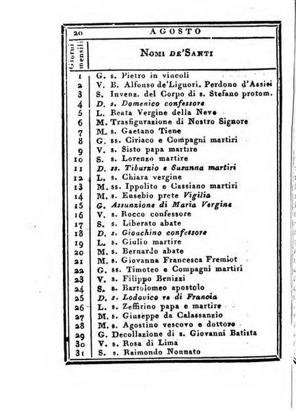 Almanacco di corte