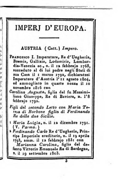 Almanacco di corte