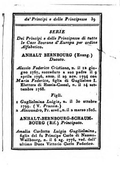 Almanacco di corte