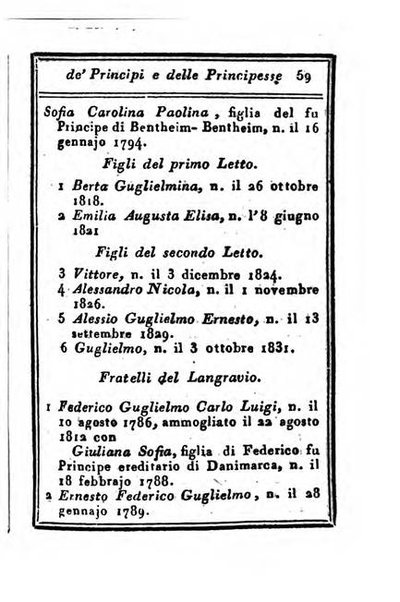 Almanacco di corte